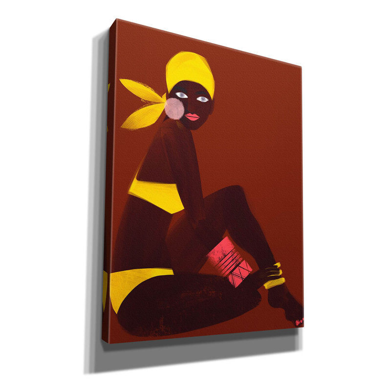 «Gerber», «Amber Sun» par Erin K. Robinson, art mural sur toile Gerlofke Bungalow, L 12 po x H 16 po x P 0,75 po
