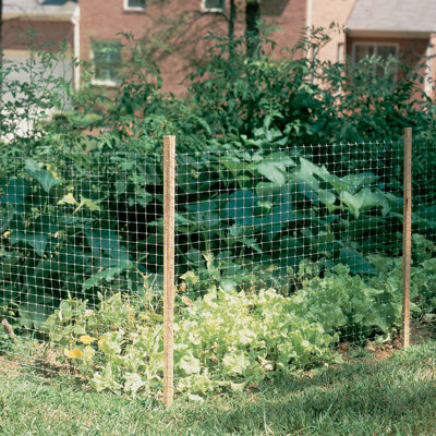 Plastic Barrier Garden Fencing, 3ft x 50ft Reusable Mesh Roll, Pet & Pest Barrier, by Dalen Products