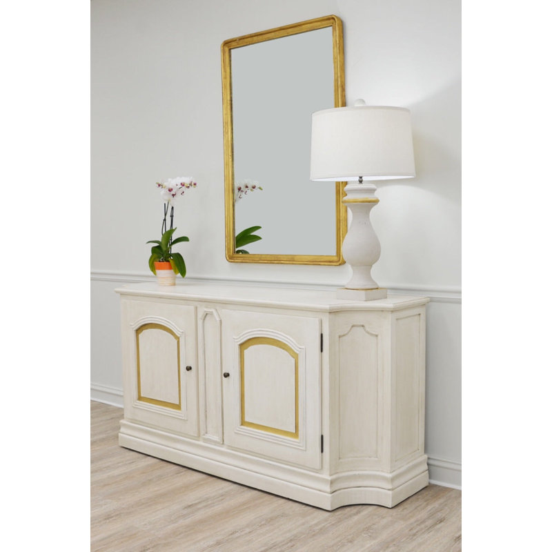 Lana Flat Wall Mirror, Gold
