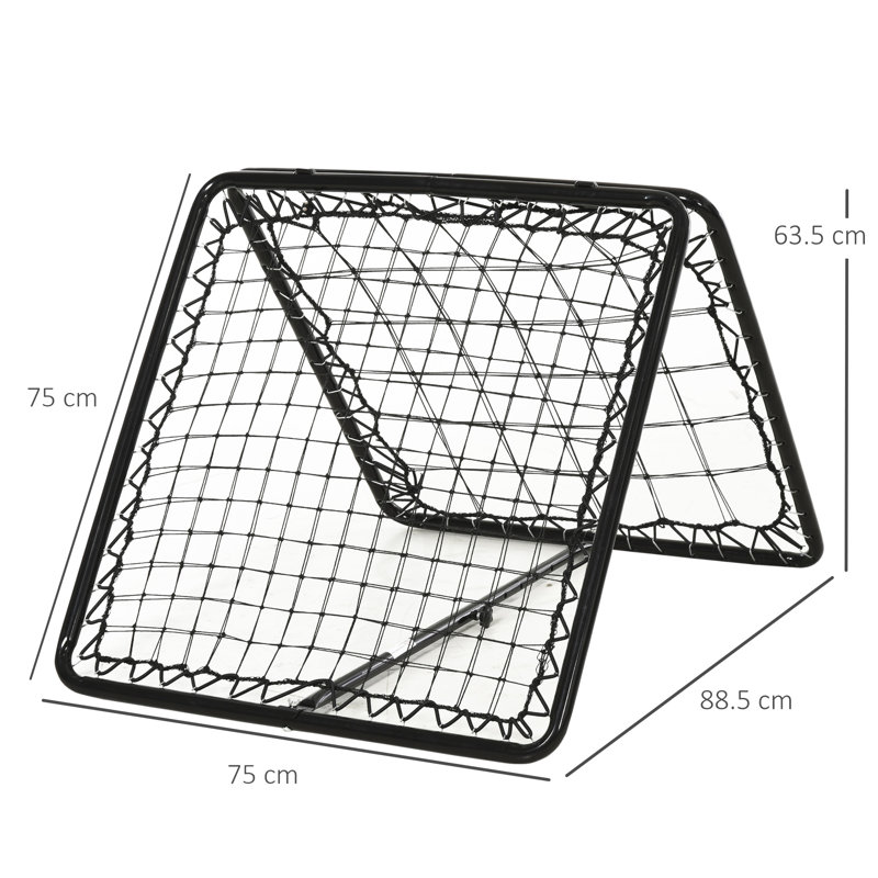 HOMCOM Metal Football Net