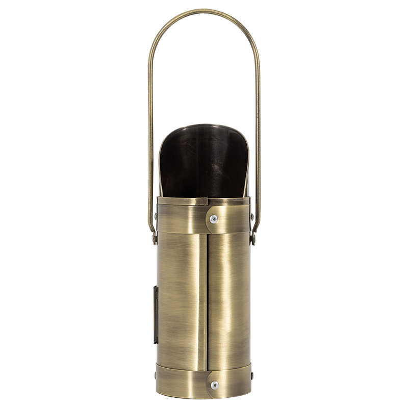Porte-bâton Modern Ember Match | Seau de rangement décoratif en métal, Laiton vieilli