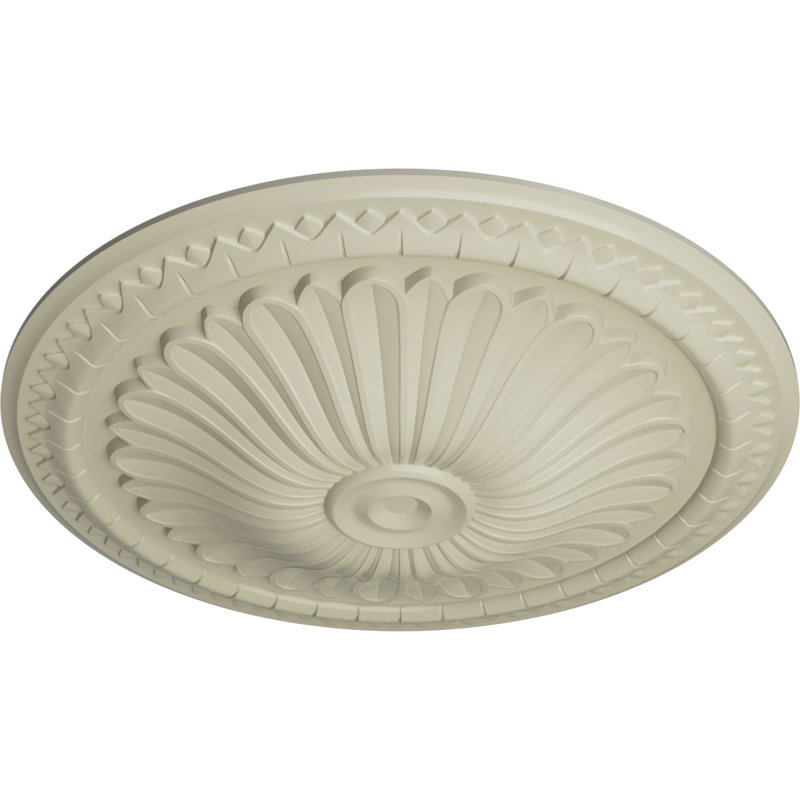 Médaillon de plafond Endurathane Berkshire, P 15 3/4 po x P 3 7/8 po x P 3/4 po (convient aux auvents jusqu'à 7 po), finition hamamélis peinte à la main