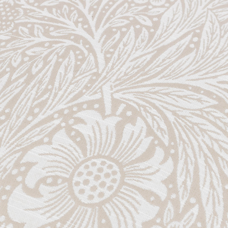 Marigold Down Blend Floral Square Cushion, White