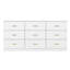 Contemporain, 9 tiroirs, commode, chambre à coucher, placards, finition brillante, matériau, spécification imperméable lisse, blanc antique, texture, surface, aménagement du salon
