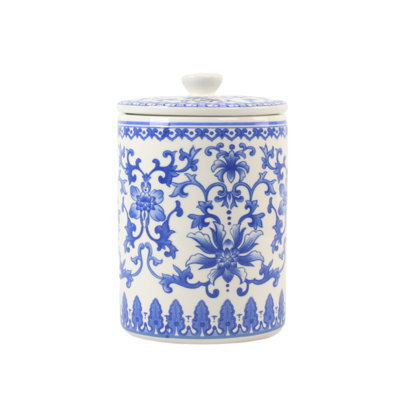 Clemon Floral Porcelain China Canister - Set of 3