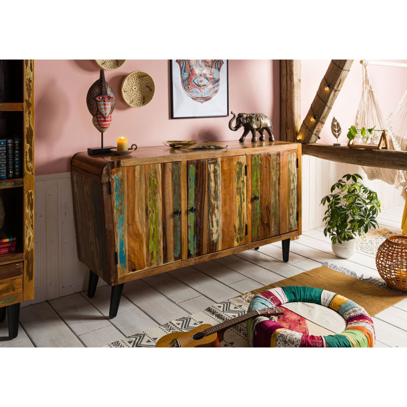 Sixties 150cm Solid Wood Sideboard