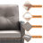 Bruner 7-Piece Swivel Wicker Rattan Patio Fire Pit Conversation Set With Hidden Tank Holder And Ottomans