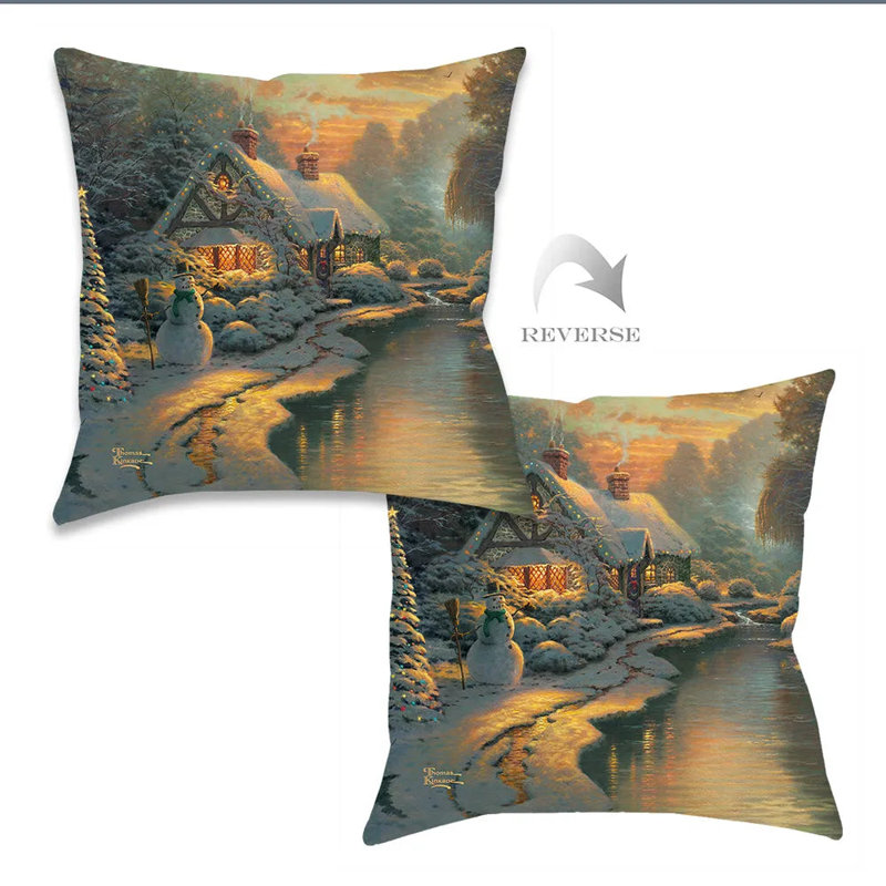 Coussin Thomas Kinkade