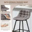 Upholstered Counter Stool with Metal Frame-61601234-135456942