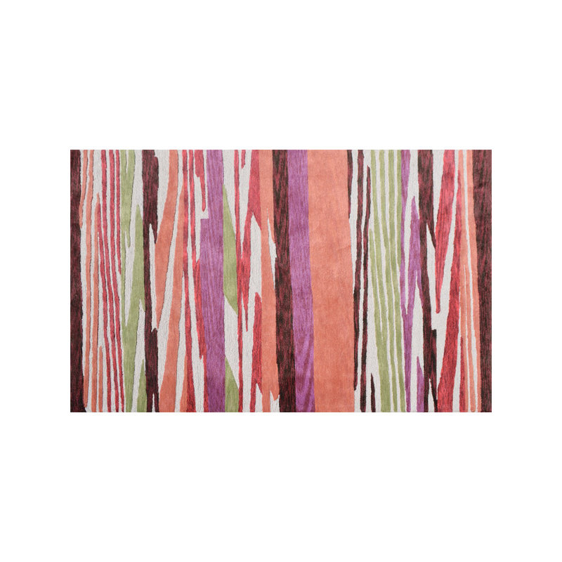 Striped Indoor Rug, Rectangle 5' x 7'6"