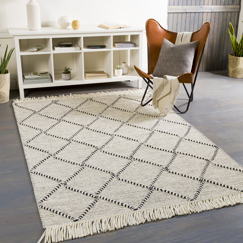 Tapis gris tissé à la main Althena, Tapis de couloir 2 pi 6 po x 8 pi