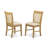 5 Piece Dining Set Includes an Oval Dining Room Table with Butterfly Leaf and 4 Linen Fabric Kitchen Chairs, Oak-1138318710