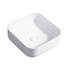 Lavabo de comptoir en céramique blanche - polyvalent, s'adapte à divers décors de salle de bain blanc, pratique et élégant