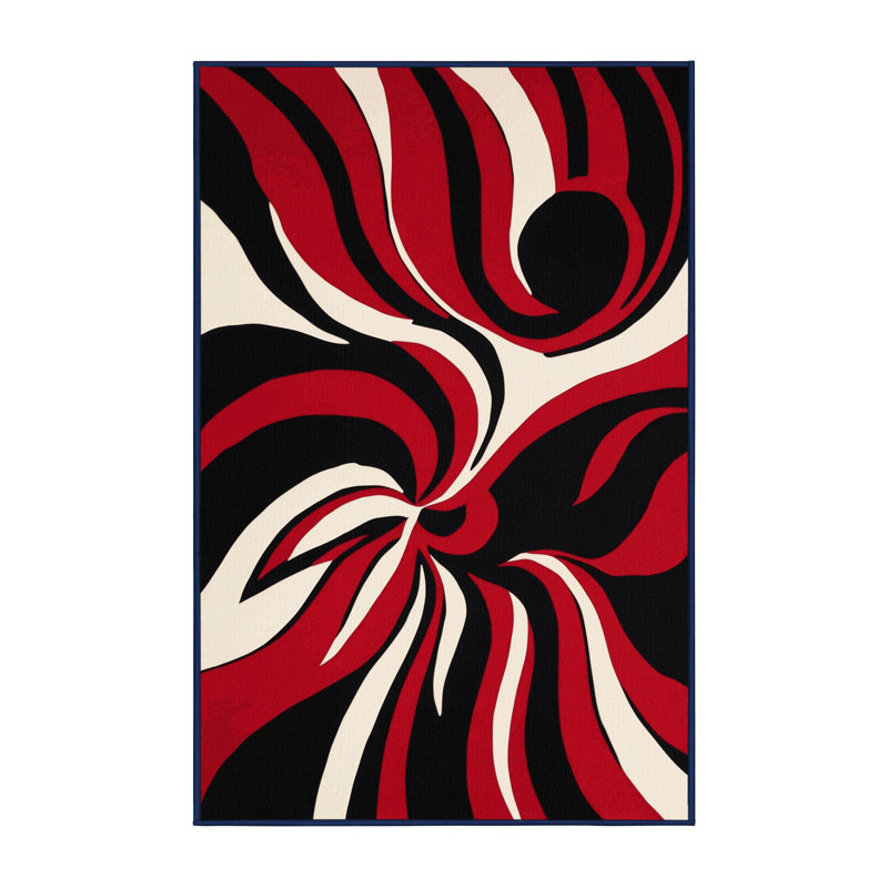 Flame Arc Rug, Rectangle 2' x 3'
