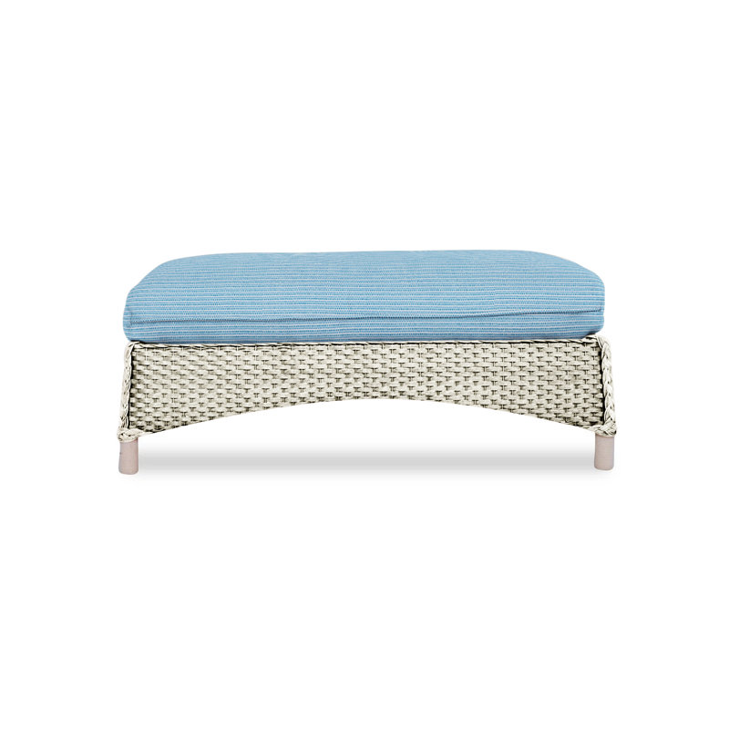 Mandalay Outdoor Ottoman, Demo Skyway, Linen
