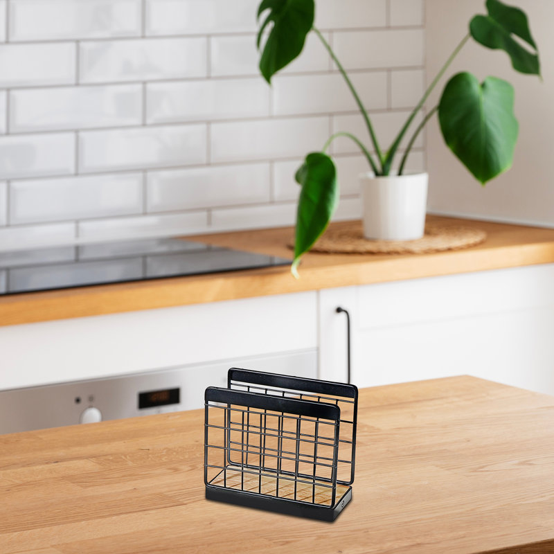 Porte-serviette sur pied en bois d'hévéa