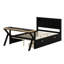 Lit de jeu moderne en bois avec tête de lit à DEL, bureau éclairé, connectivité USB et 2 tiroirs de rangement sous le lit-394647894
