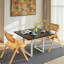 Ensemble de 2 chaises pliantes en bois sans accoudoirs-1886853014