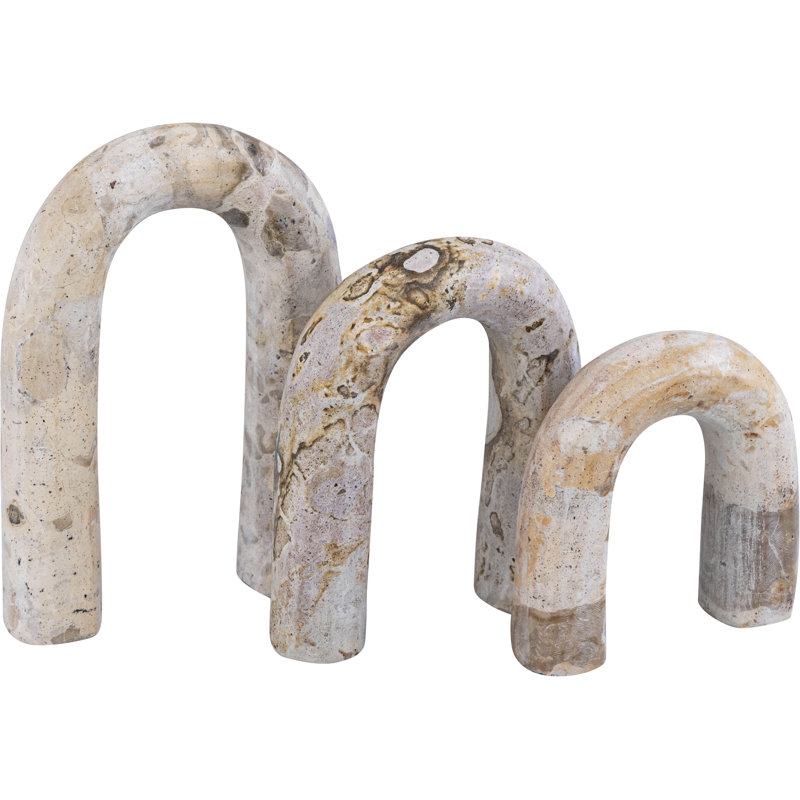 Arco Marble Decorative Object, Beige