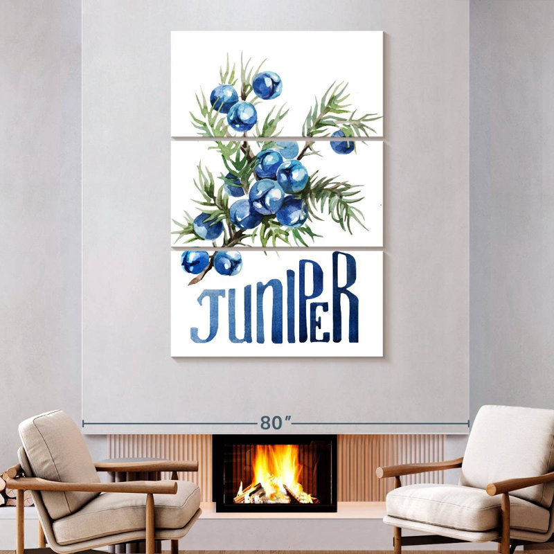 Yarlin Juniper Berries, 74" H x 48" W
