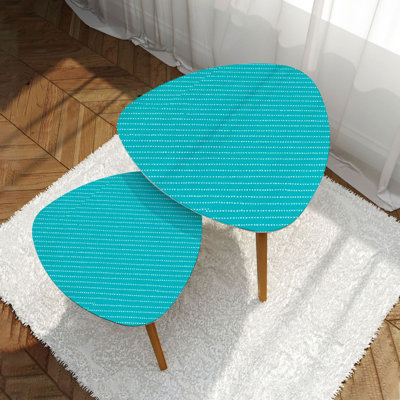 Ensemble de 2 tables basses gigognes Triangle
