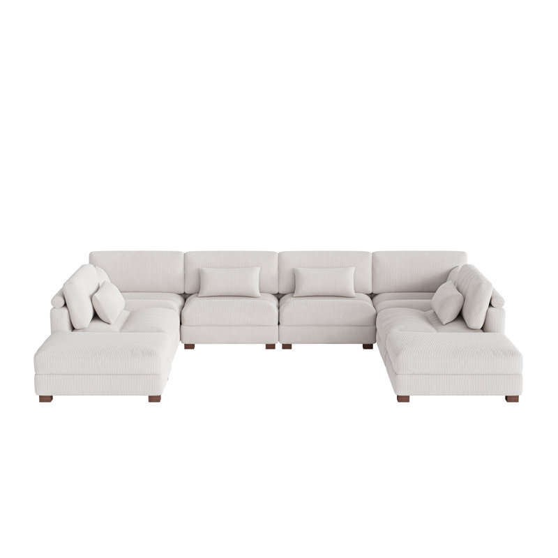 Maelina Modular Corner Sofa, Beige