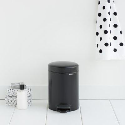 Brabantia NewIcon Step On Trash Can, 0.8 Gallon (3 Liter)