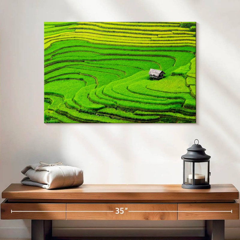 Champ de riz Alvord Ha Giang, H 16 po x l 24 po