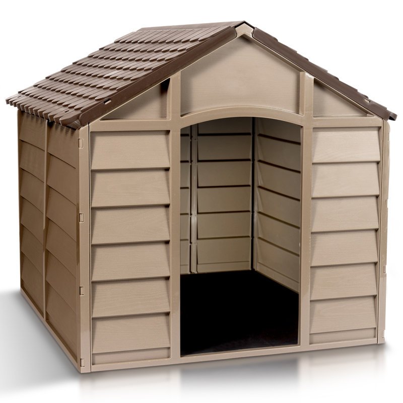 Niche pour chien Augie, H 27 po x l 27,9 po x P 28 po, Moka / brun