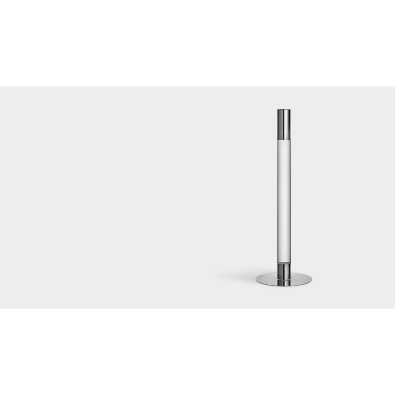Bougie Lumiere Gold Large, H 12,6 po x l 4,1 po x P 4,1 po, Argent