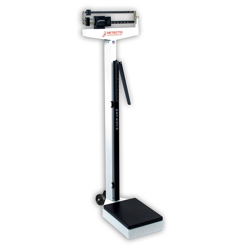Balance à médecins au niveau oculaire detecto 43-s, Avec toise, 180 kg x 180 g