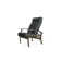 Chaise de patio inclinable avec coussins Askar