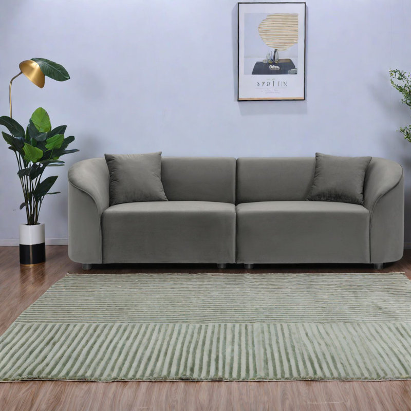 Comfortable Gray Sofas With Solid Wood Frame For Modern Living