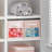 mDesign Fabric Baby Nursery Storage Cube with Front Window-363231749-363231748