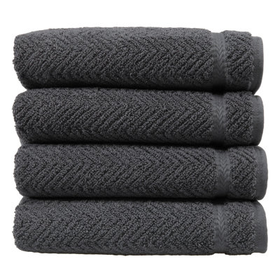 Herringbone Turkish Cotton Hand Towels