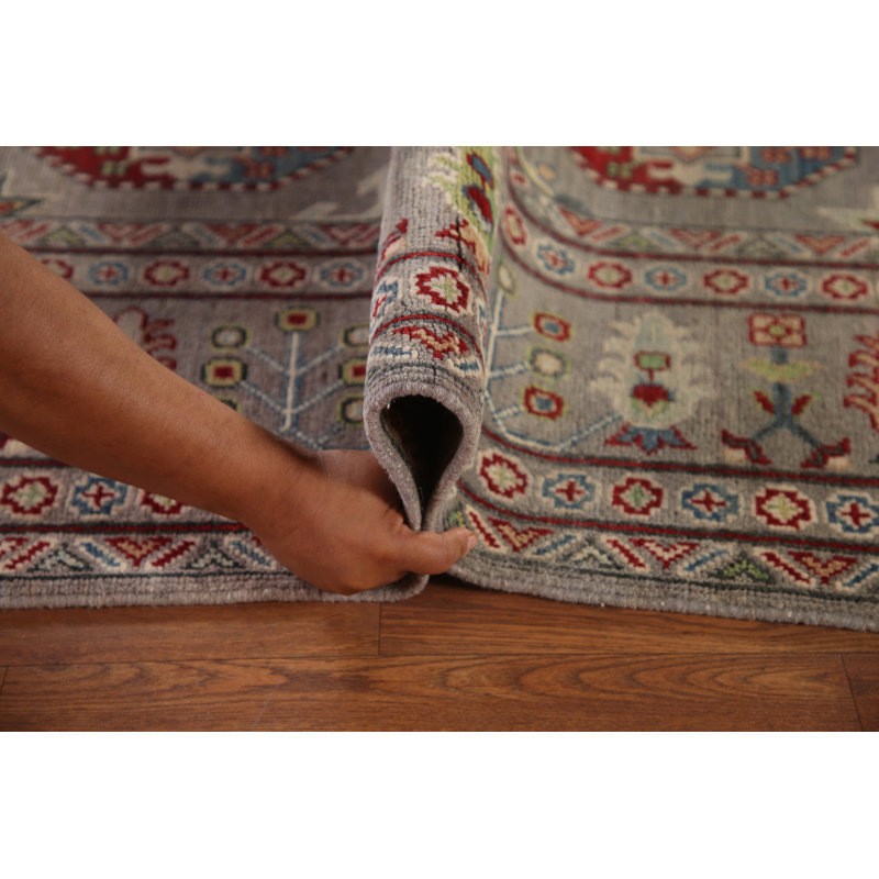Tapis oriental kazaki All-Over gris 8 x 11