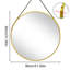 Wal Mirror Aluminium Round Mirror-114309180-114309174