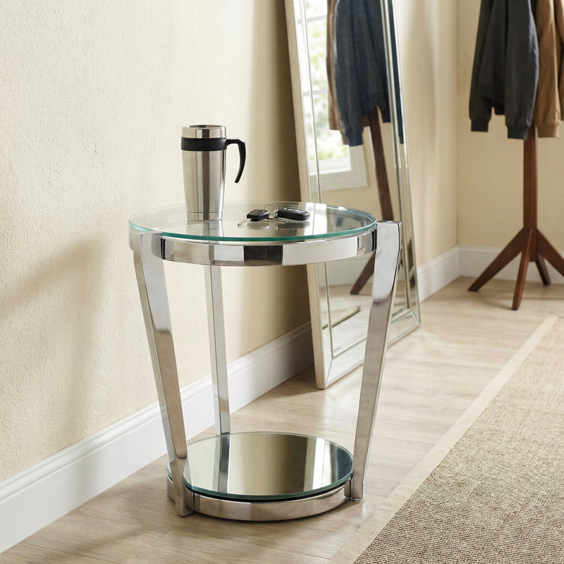 Dickamore Glass Top End Table