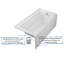 Duravit Architec 60" x 30" Alcove Soaking Acrylic Bathtub-1844856386
