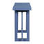 Table contemporaine couloir bleu marine en bois massif avec charge de 150 lb, couloir minimaliste de style américain facile à installer, pieds en pin, capacité, assemblage rapide