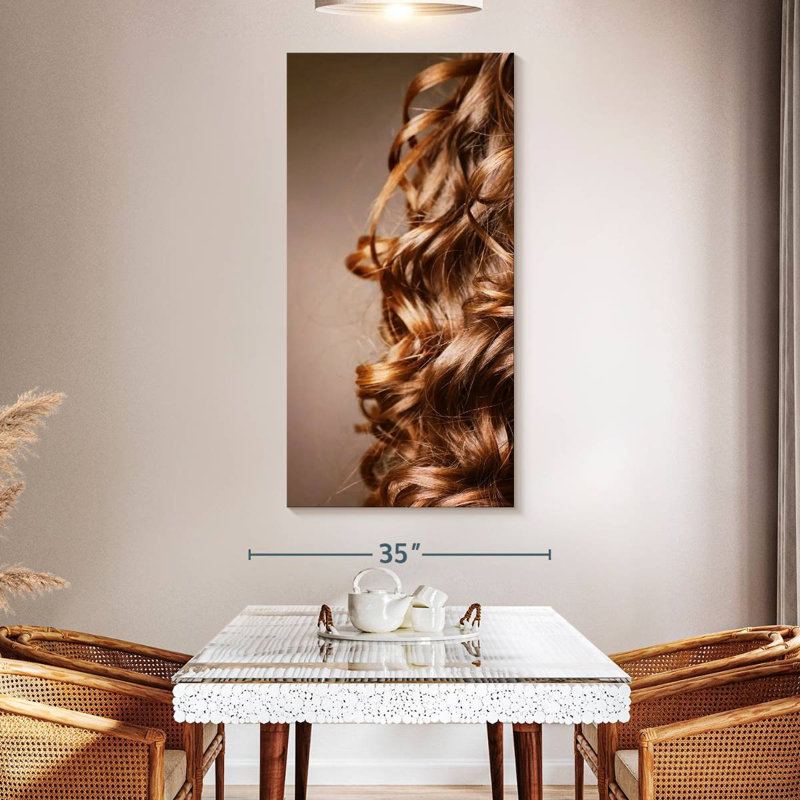 Wavy Red Hair, 24" H x 12" W