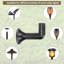 20 pièces d'accessoires extérieurs pour lampes torches solaires en plastique, plastique ABS de remplacement EsLuker.ly