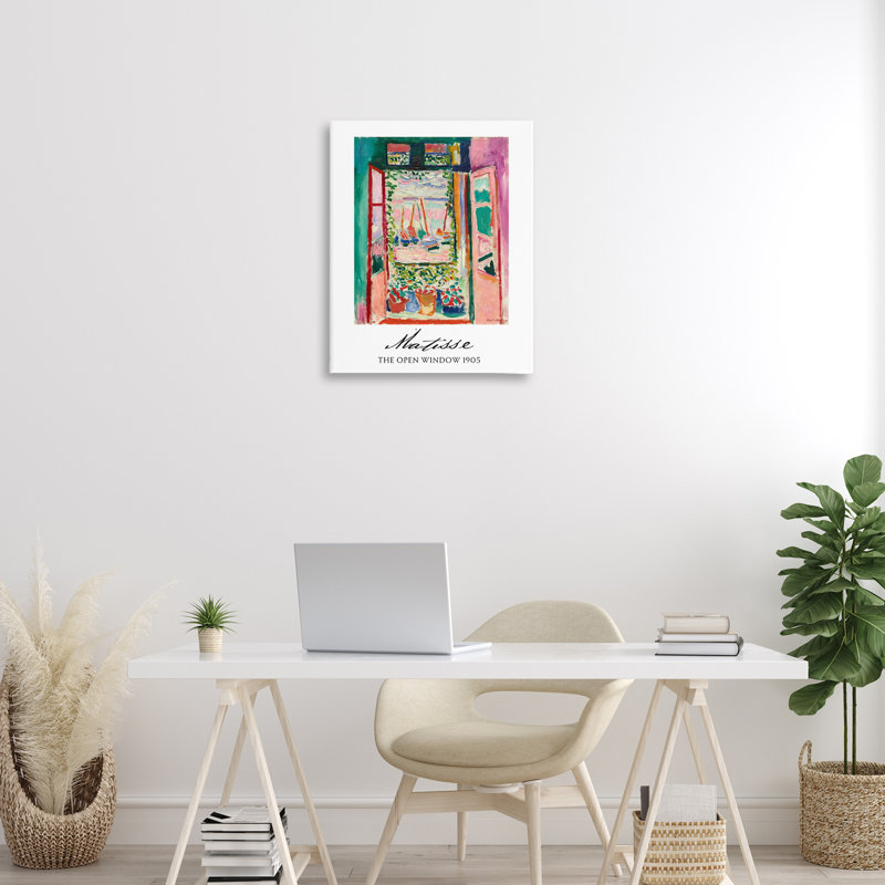 La toile Matisse The Open Window, design par Vintage Hustle, H 30 po x l 24 po