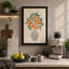 Blossoms in Grey Botanical - Wrapped Canvas-893726127-893726135