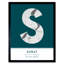 Surat Teal - Single Picture Frame Typography