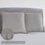 Taie décorative 100% coton Burlap Dove Grey