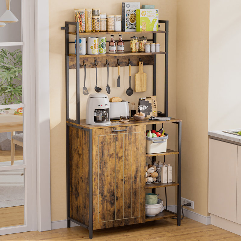 Kitchen Bakers Rack, Brun