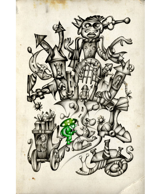A mushroom cabbie No. 2, 50.8 cm H x 76.2 cm W