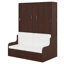 Lit escamotable mural Murphy avec coussin pour plus de confort-129032487