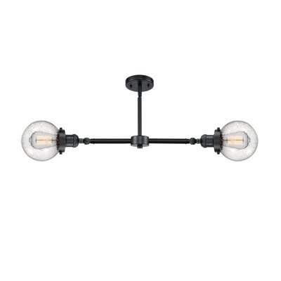 Luminaire suspendu pour îlot de cuisine 2 lumières Clementina